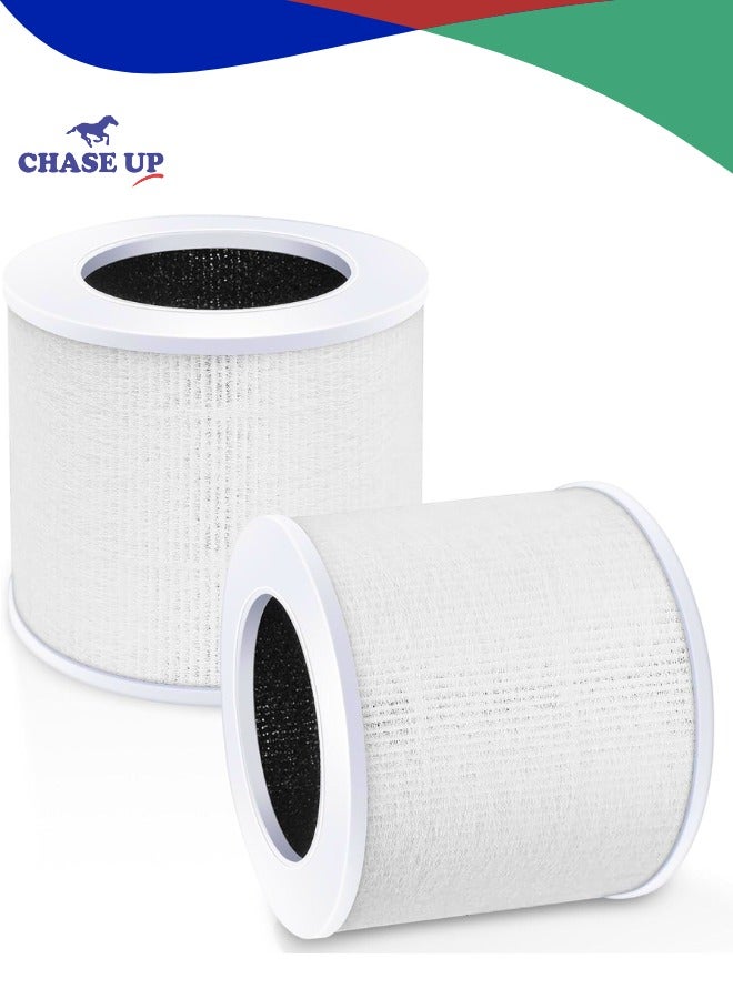 Chase Up 2 Pack Core Mini Replacement Filter Compatible with  Core Mini Air Purifier, 3-in-1 H13 Grade True HEPA & Activated Carbon Filter, Compared to Part #Core Mini-RF (White)  - Image 1