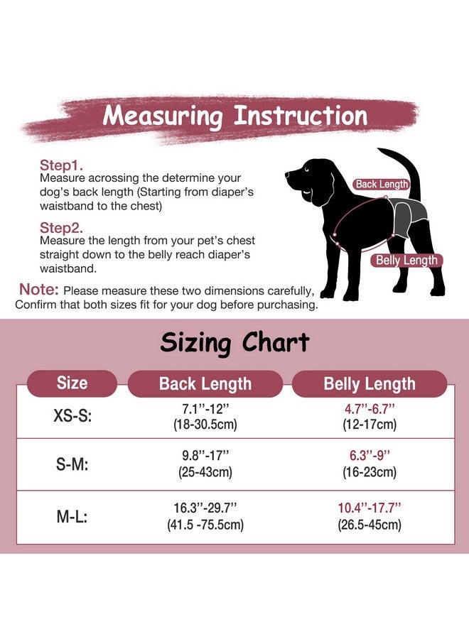 Pet Soft Dog Suspenders 2 Pieces Female Dog Diaper Suspenders for Dogs Diaper Keeper Suspender for Dog Skirt, Dog Dress (Brown & Burgundy, XS/S) - Image 3