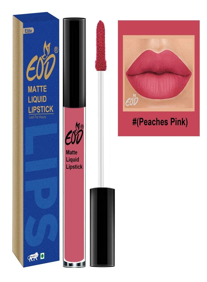 EOD® Ultra Soft Matte Lip Cream Liquid Lipstick Non Transfer(Peaches Pink) - Image 2