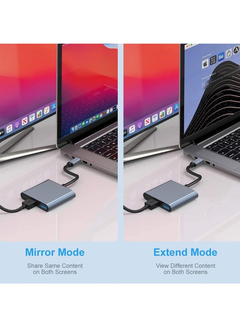 USB Type C Digital AV Multiport Adapter, Type C HDMI, Convert, USB C Hub, 100W High Speed PD Charging, 1080P, 4K Compatible, Switch TV Output - Image 5