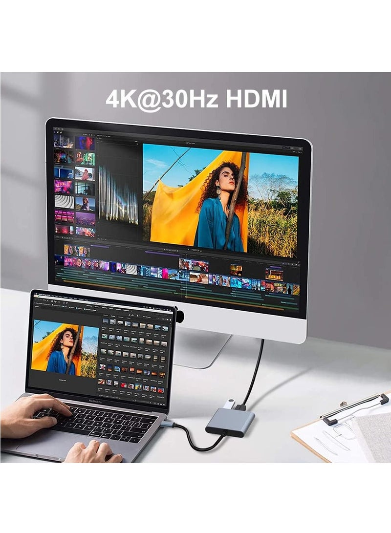 USB Type C Digital AV Multiport Adapter, Type C HDMI, Convert, USB C Hub, 100W High Speed PD Charging, 1080P, 4K Compatible, Switch TV Output - Image 4