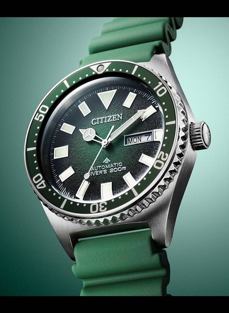 CITIZEN Promaster 200M Automatic Rubber Strap Men's Watch NY0121-09X - Image 4