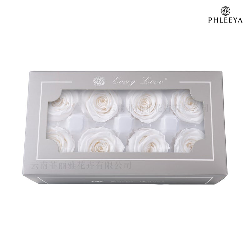 Eternal Flower Rose Flower Head Diy Material 4-5Cm8 Finished Bouquet Gift High Sense Dried Flowers Flowers - Image 1