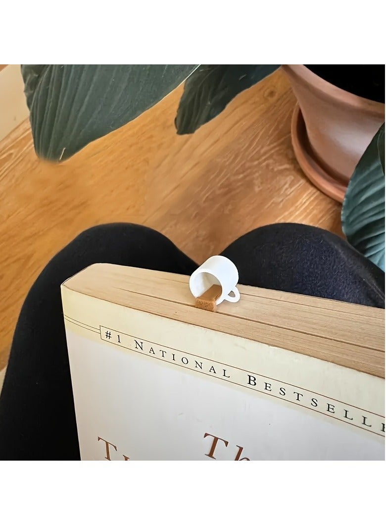 1pc Spilled Coffee Bookmark, Unique Bookmarks, Cute Funny Bookmarks for Book Lovers Gifts, Funny Spilled Coffee Bookmark, Bookmarks for Women, Men, Kids, Teachers - Image 4