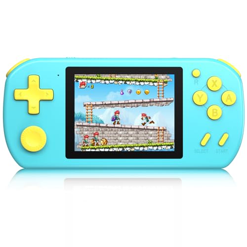 BEICO Handheld Games for Kids Adults with Built in 268 Classic Retro Video Games,3.0'' Color Screen Rechargeable Portable Arcade Gaming Player,Boys Girls Travel Electronics Toys Birthday Gift (A-Blue) - Image 1