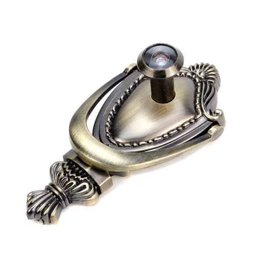 Woogim 1PC Bronze Door Knocker Zinc Alloy Vintage Door Knocker Door and Gate Knocker Handle Pull - Image 2