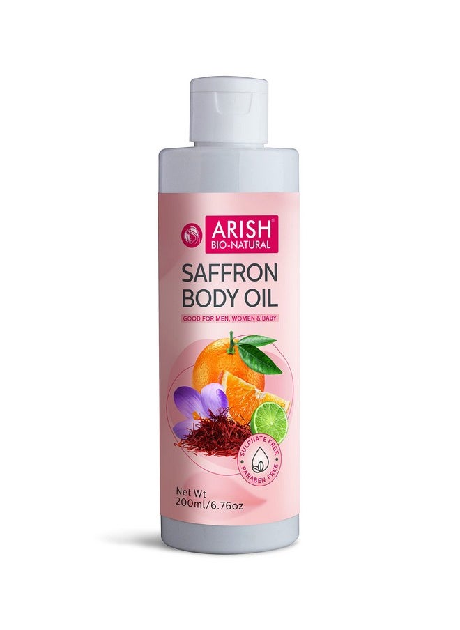ARISH BIO-NATURAL Saffron Body Oil For Dry Skin [Big] 