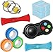 QINGLER Sensory Fidget Toys Set 6 Pack Stocking Stuffers Gifts for Kids and Adults Infinity Cube Magnetic Rings Fidget Gaming Pad Flippy Chain for Autism Relieve Stress and AntiAnxiety - Image 2