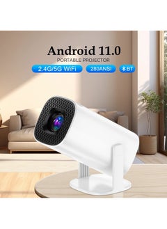 Android 11 Projector with WiFi 6 and Bluetooth Smart Mini Portable Projector 2.4g 5.8g Pocket Outdoor