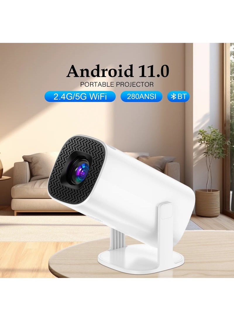 Generic - Android 11 Projector with WiFi 6 and Bluetooth Smart Mini Portable Projector 2.4g 5.8g Pocket Outdoor - Image 1