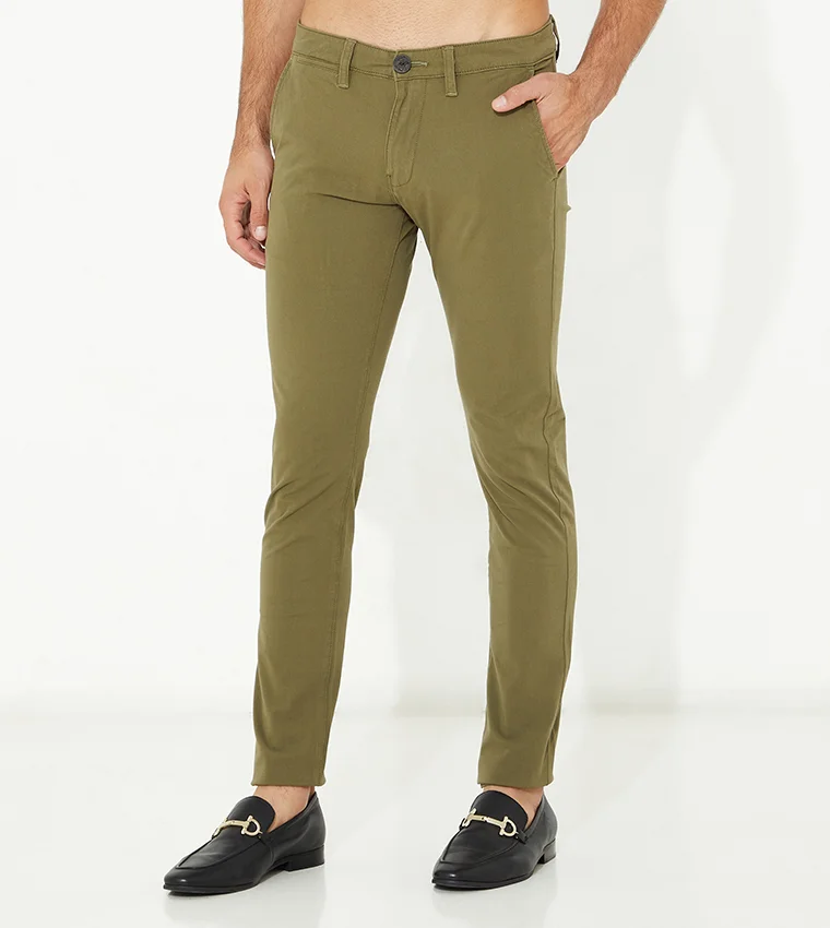 BEVERLY HILLS POLO CLUB Flat Front Mid-Rise Trouser