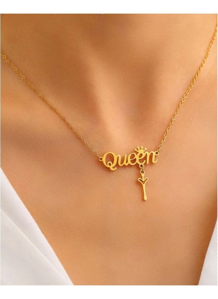 JewelryPalace Elegant Women’s Necklace Made Of Stainless Steel Coated With Gold In A Modern And Chic Design  - Image 1