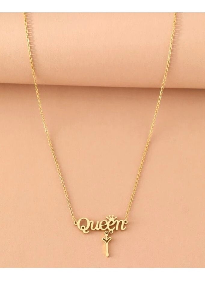 JewelryPalace Elegant Women’s Necklace Made Of Stainless Steel Coated With Gold In A Modern And Chic Design  - Image 2