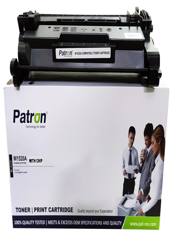Patron 152A Toner Cartridge Compatible for W1520A for LJ Pro Printers 4004d, 4004dn, 4004dw, MFP 4104dw, 4104fdn, MFP 4104fdw (152A - 1 pcs) - Image 1