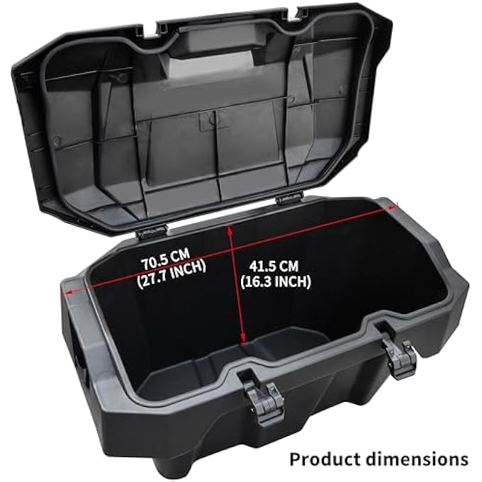 rayihni UTV Forward Cargo Box for Polaris RZR XP 1000 2024 2025, Poly Water Resistant 82 QT Forward Cargo Storage Box for Polaris RZR XP 1000/ XP 4 1000 2024 2025 Accessories, Replace OEM #2889611 - Image 3