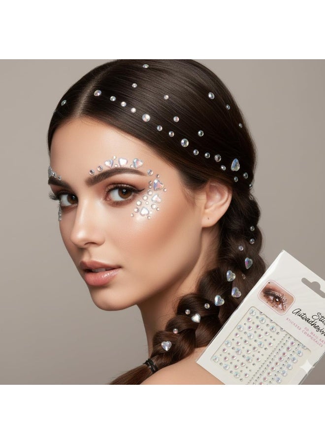 ملصقات زينة ذاتية اللصق كريستالية ثلاثية الأبعاد 3D Nail & Body Art Stickers عدد 2 قطعة – فصوص لؤلؤية وهولوغرافية بأشكال قلوب ونجوم وأزهار ودوائر – أحجار لاصقة للوجه والجسم والأظافر والشعر – ستكرات تجميل براقة للمهرجانات والحفلات والمكياج الفني – Rhinestone Gems Stickers متعددة الاستخدامات سهلة التطبيق والإزالة – تثبيت قوي بدون غراء إضافي – جودة عالية مناسبة للاستخدام الشخصي والاحترافي - Image 5