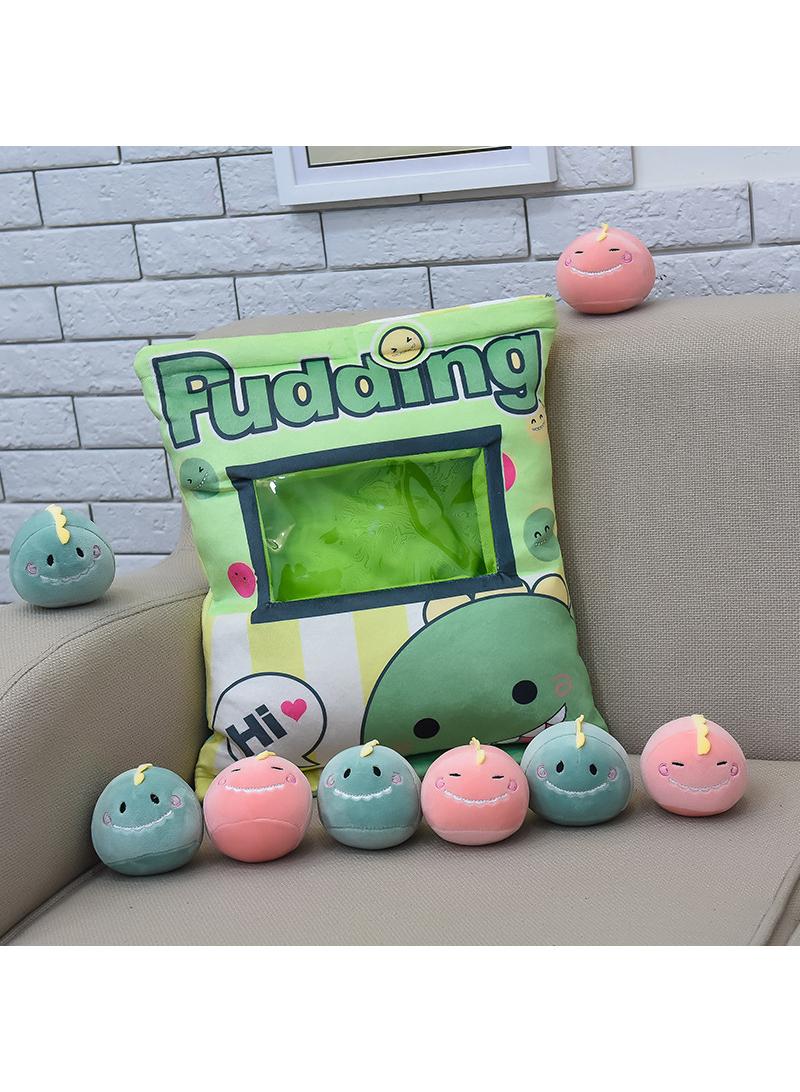 general Lovely Snack Pillow Stuffed Animal Toys Pudding Decorative Removable Dinosaur Dolls Creative Toy Gifts For Teens Girls Kids - Image 1