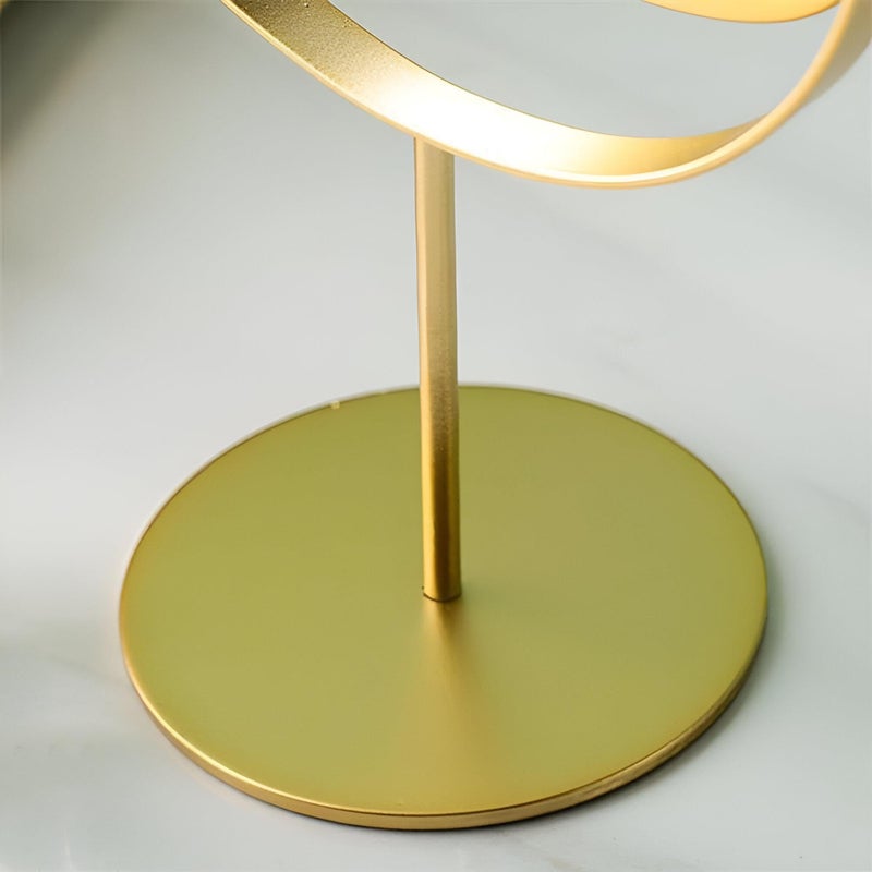 Beauty Mirror - Metal Double-Sided Vanity Mirror with 360° Rotation, Gold Tone, Stable Stand, Compact Size for Makeup Enthusiasts, Elegant Tabletop Accessory - Image 3