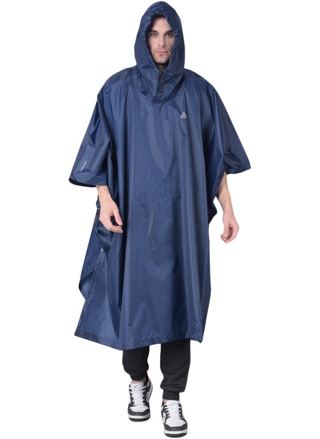GREENLANDS Rain Poncho Gnl Globo Navy L  - Image 1