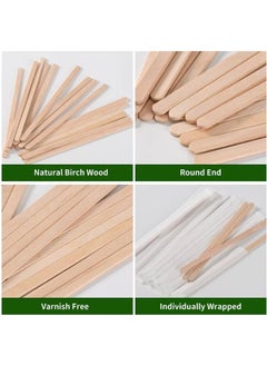 MOMENT 14 Cm Disposable Wooden Coffee Stirrers [200 Pack] Individually Wrapped Stir Sticks For Tea, Hot Chocolate And Craft Projects  - Image 3