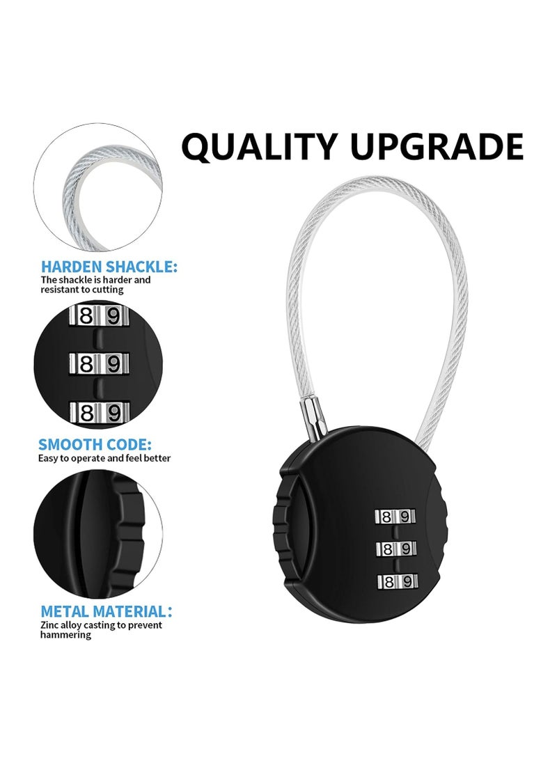 Oasisgalore - 2 Pack Combination Lock 3 Digit Outdoor Waterproof Padlock for School Gym - Image 1