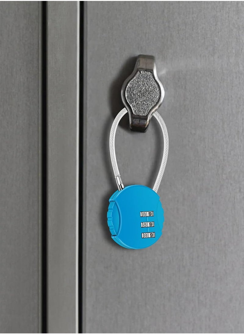 Oasisgalore - 2 Pack Combination Lock 3 Digit Outdoor Waterproof Padlock for School Gym - Image 1