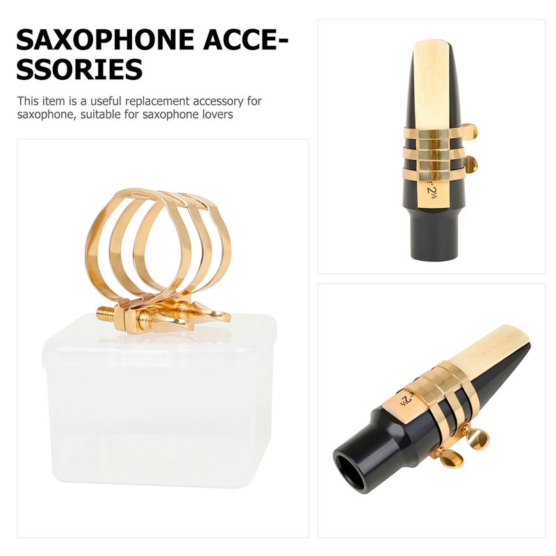 1Set Saxophone Ligature Clip Saxophone Reed Clip Alto Saxophone Clip - Image 5