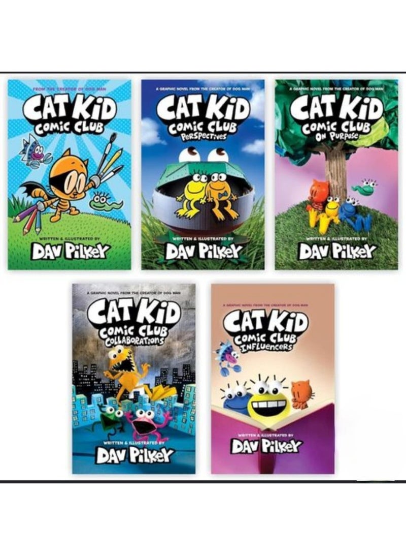 The Cat Kid Comic Club Collection A Graphic Novel #1-5 Book Set: From the Creator of Dog Man - Image 2