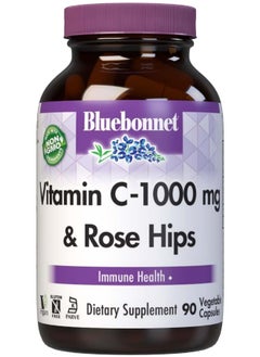 Bluebonnet Nutrition Bluebonnet Nutrition Vitamin C-1000 mg Plus Rose Hips Vegetable Capsules  - Image 1