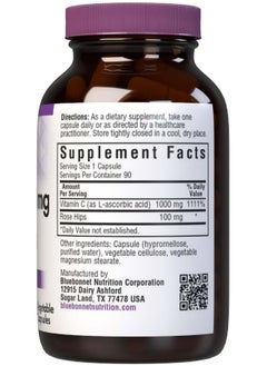 Bluebonnet Nutrition Bluebonnet Nutrition Vitamin C-1000 mg Plus Rose Hips Vegetable Capsules  - Image 2