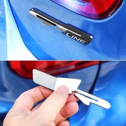 HUUSO Car Emblem GT Line Premium 3D Logo Emblem Decal Sticker Badge Compatible with All Cars/Vehicles (Black) - Image 5