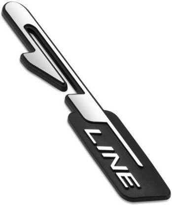 HUUSO Car Emblem GT Line Premium 3D Logo Emblem Decal Sticker Badge Compatible with All Cars/Vehicles (Black) - Image 3