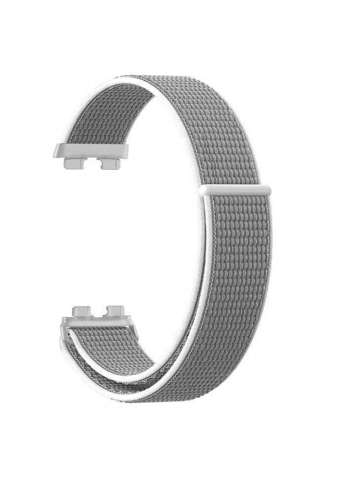 2Pcs Nylon Watch band For Huawei Band 10/9/8 Strap, 2Pcs Protective Shell Suitable For Huawei Band 10/9/8, Smart Watch Wristband Bracelet Wrist Strap Sport Replacement，Transparent Protective Shell and Black Protective Shell.(Seashell Color, Black) - Image 5