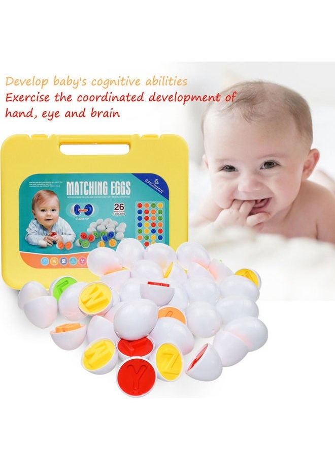 NIBEMINENT - Alphabet Matching Eggs Baby Toys - Image 1
