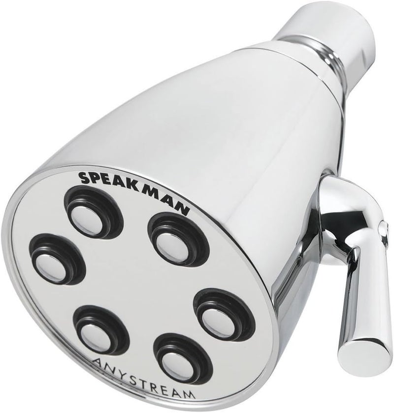 Speakman Satin S-2252-AB-E2 Signature Brass Icon Anystream Adjustable Shower Head, 2.0 GPM - Image 1