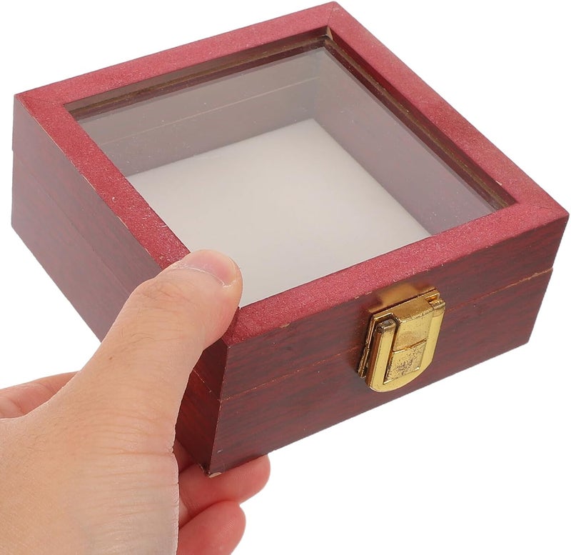 Homoyoyo Square Insect Display Case Shadow Box with Acrylic Cover 10x10x4.5cm Butterfly Specimen Storage Box for Collecting and Preserving Dried Flowers and Bugs - Image 4