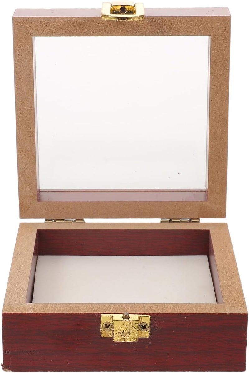 Homoyoyo Square Insect Display Case Shadow Box with Acrylic Cover 10x10x4.5cm Butterfly Specimen Storage Box for Collecting and Preserving Dried Flowers and Bugs - Image 1