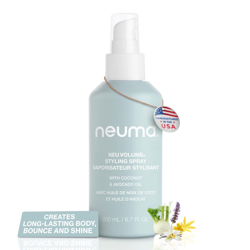 NEUMA Neu Volume Styling Hair Spray 6.7 Fl. Oz. Heat Protectant Volumizing Spray with Fennel, Ylang Ylang, Patchouli, and Vanilla Scent, Hair Volumizer for Fine Hair - Image 1