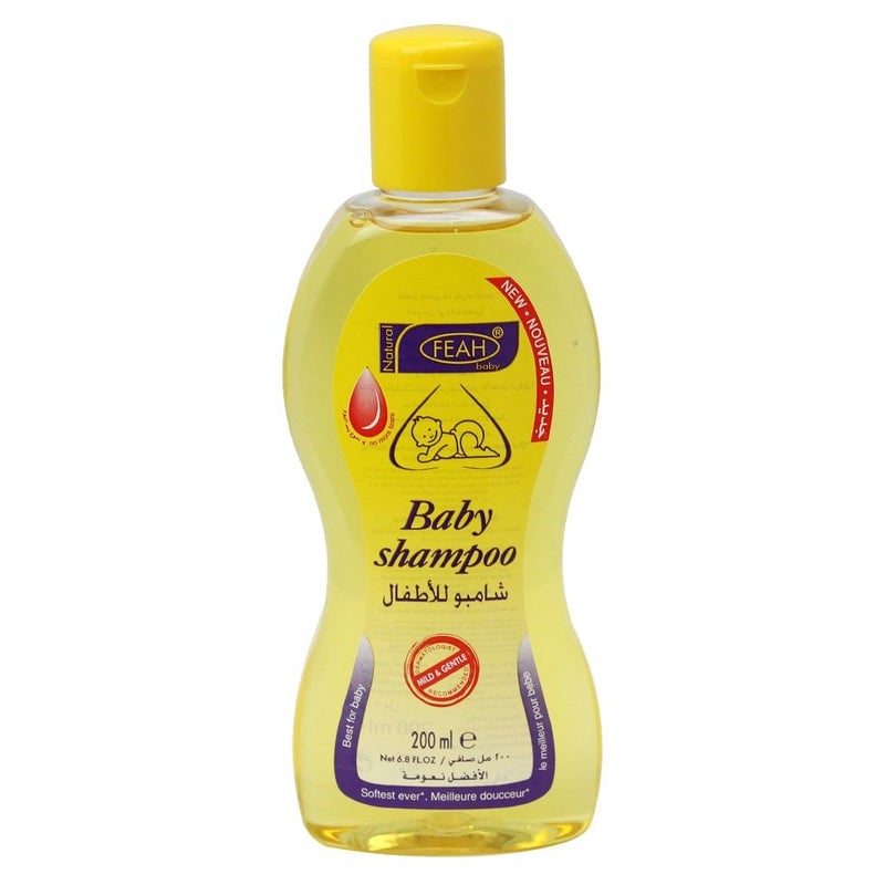 FEAH شامبو فياه 200 مل تركيبة لطيفة خالية من الدموع لشعر الأطفال الناعم والمرن والصحي - Image 1