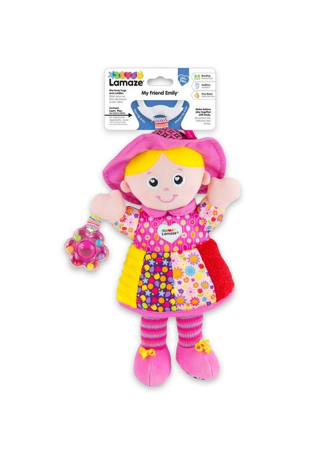 Lamaze - Lamaze My Friend Emily Car Seat and Stroller Toy - Soft Baby Hanging Toys - Baby Crinkle Toys with High Contrast Colors - Baby Travel Toys Ages 0 Months and Up - Image 1