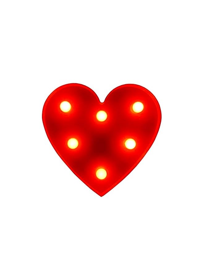 The Bros Heart Shape LED Decoration, red, 19628  - Image 2