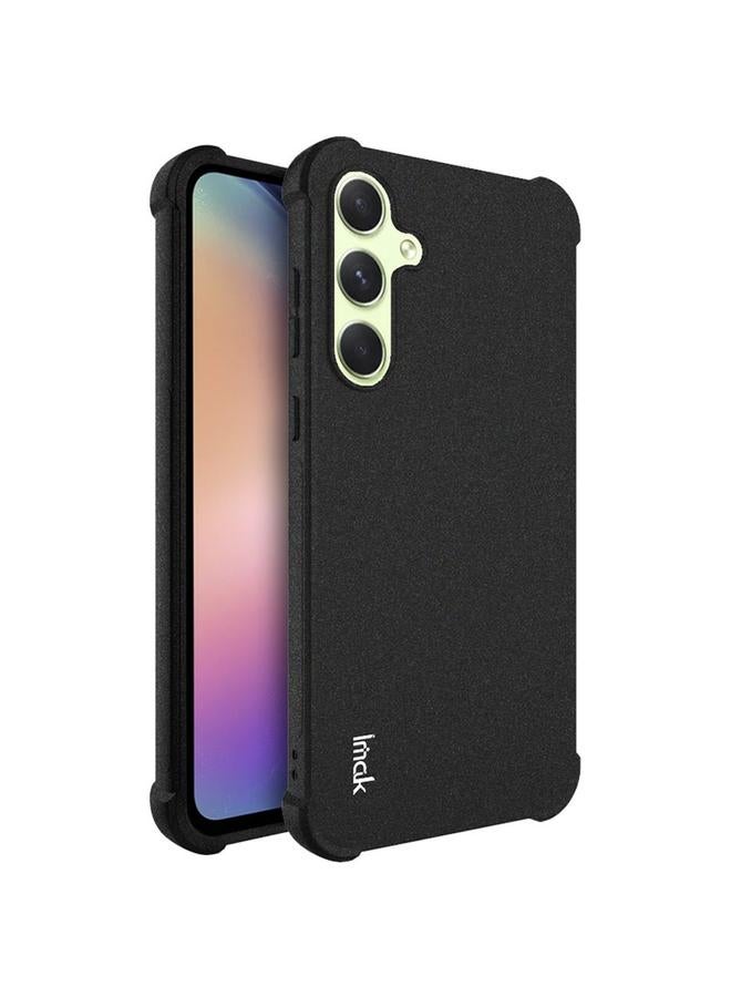 Green Tiger For Samsung Galaxy A35 5G imak Shockproof Airbag TPU Phone Case(Matte Black)