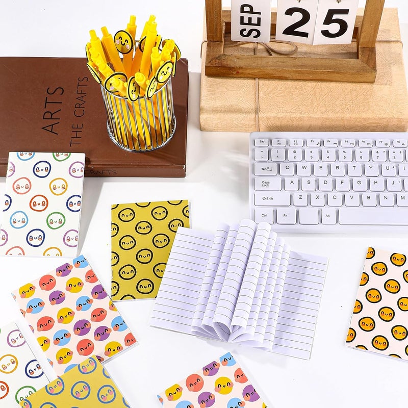Sinload 72 Pcs Inspirational Smile Notepads Pocket Affirmation Notebook Back to School Notebook Lined Journals First Day of School Welcome Gift for Classmate Student Teacher Office Coworker - Image 3