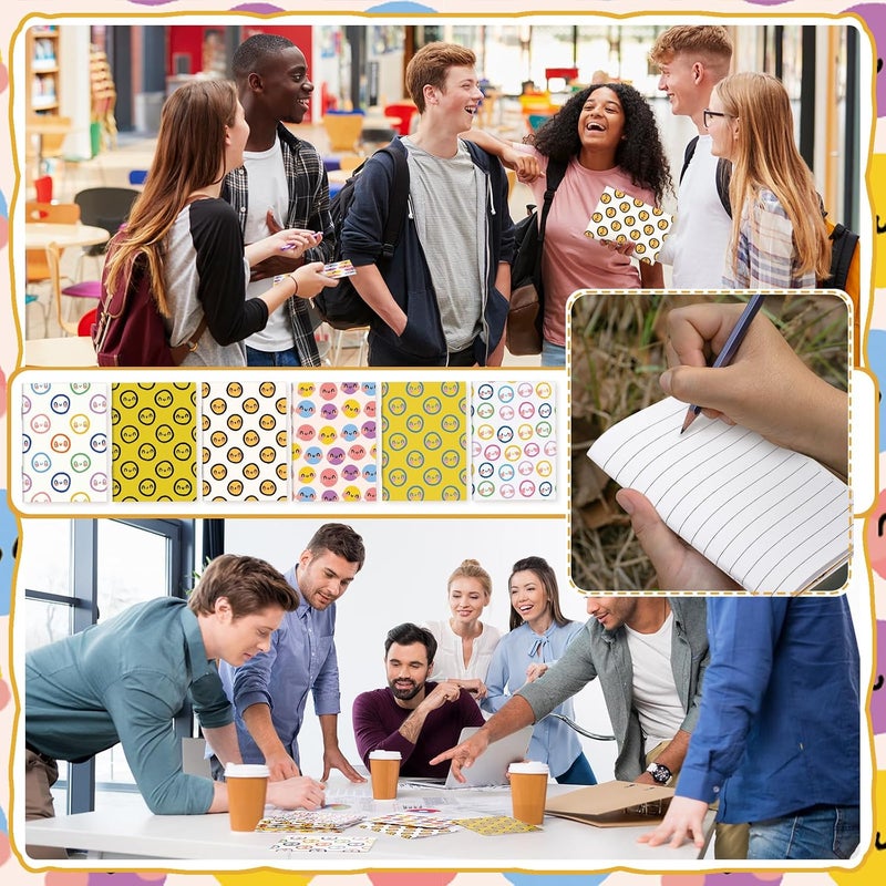 Sinload 72 Pcs Inspirational Smile Notepads Pocket Affirmation Notebook Back to School Notebook Lined Journals First Day of School Welcome Gift for Classmate Student Teacher Office Coworker - Image 4