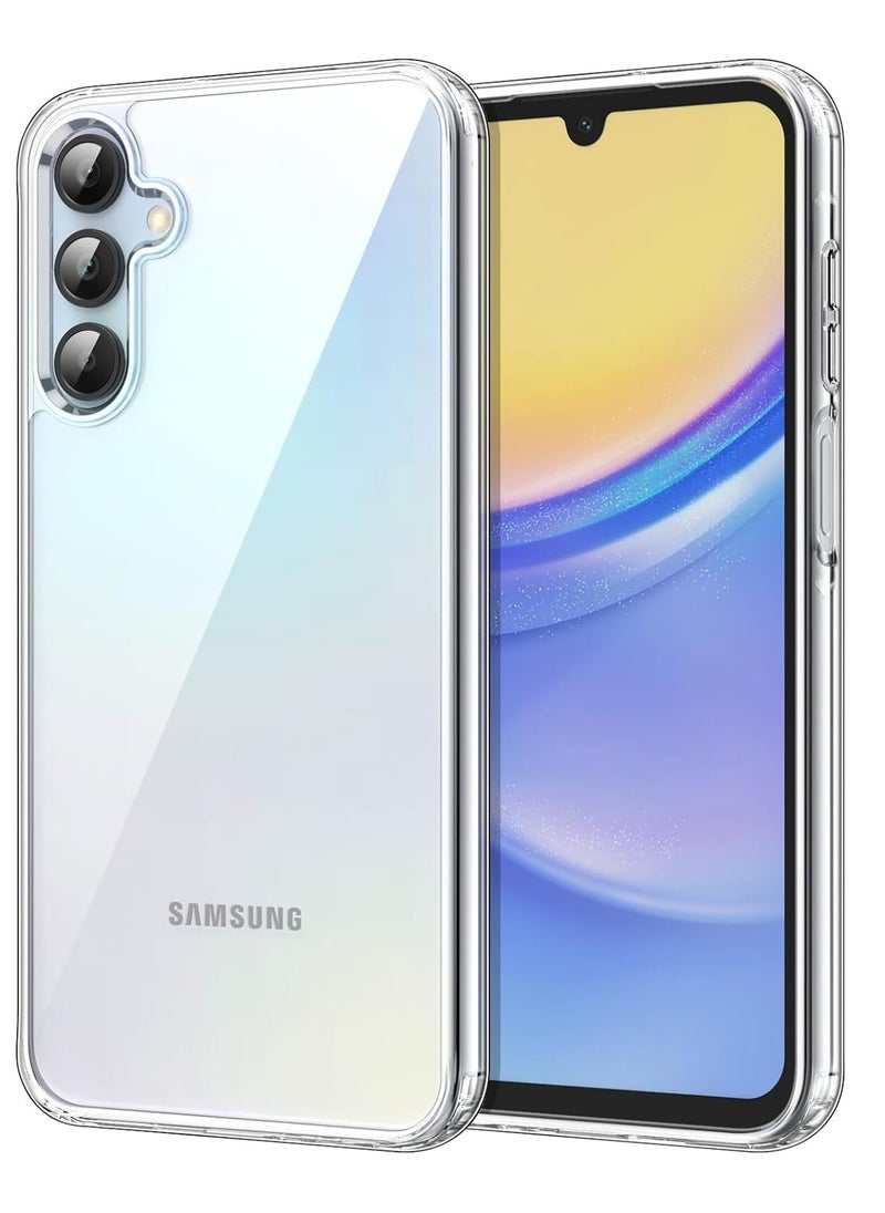 Generic (Samsung Galaxy A15) Clear Silicone Soft Flexible TPU Rubber Shockproof Back Case Cover for Samsung Galaxy A15  - Image 1