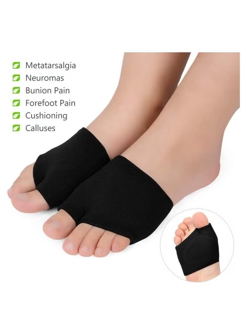 2 Pairs Metatarsal Sleeve Pads Soft and Comfortable Ball of Foot Cushions Pain Relief Forefoot Pads(L) - Image 4