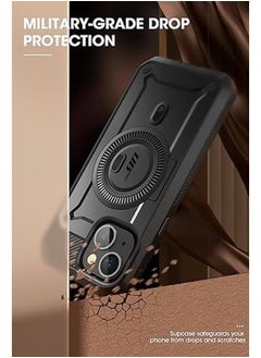 SupCase Unicorn Beetle Pro Mag Case For Iphone 15 Iphone 14 Iphone 13 6.1 Inch Compatible With Magsafe Full Body Rugged Case With Built In Screen Protector And Kickstand And Belt Clip Black  - Image 4