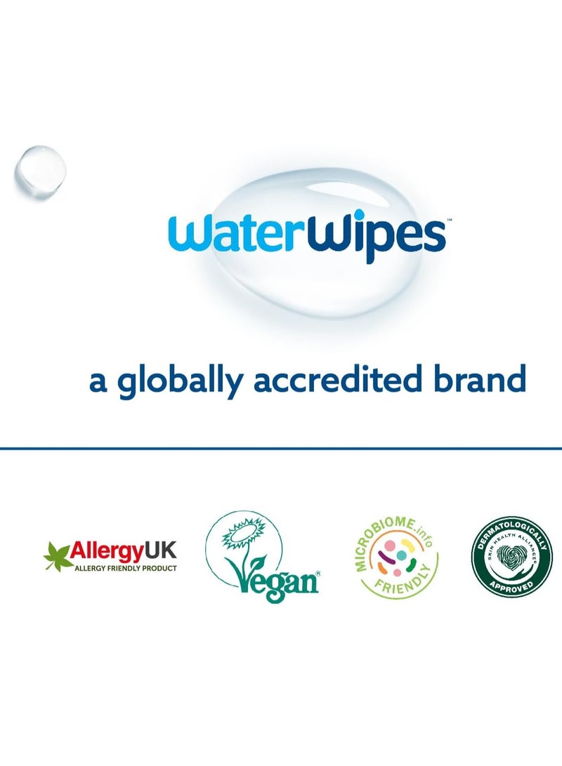WaterWipes Pack of 2 Water Wipes With 99.9% Water And A Drop of Fruit Extract - 2x60 Wipes - Image 4