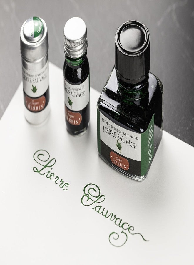 Jacques Herbin Herbin "D Ink Bottle (Lierre Sauvage - 30ML) 13037T - Image 4