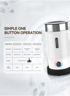 HiBREW HiBREW Handheld Automatic Hot and Cold Multifunctional for Latte Cappuccino Foam Coffee Electric Milk Frother  - Image 3